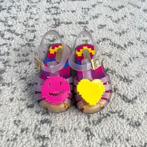 Mini Melissa Emoji sandals Sz 6